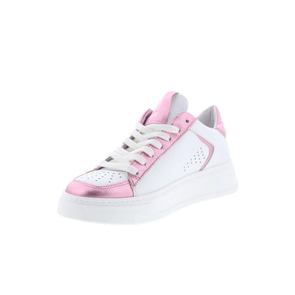 Miz Mooz Tristin Womens White Leather Lace Up Lifestyle Sneakers Shoes