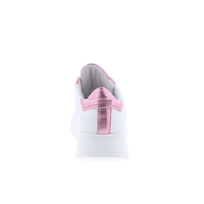 Miz Mooz Tristin Womens White Leather Lace Up Lifestyle Sneakers Shoes
