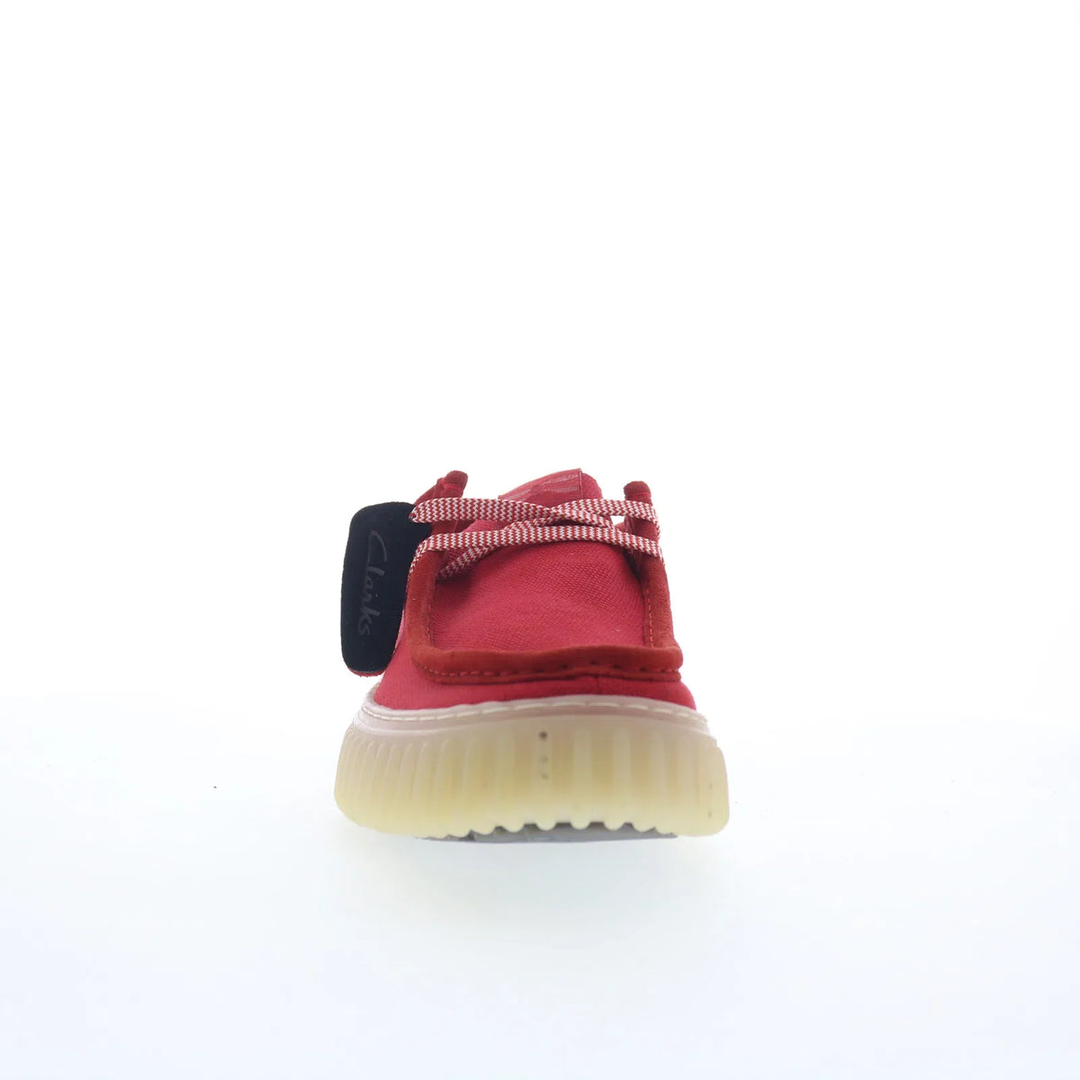Clarks Torhill Lo 26176995 Mens Red Canvas Oxfords & Lace Ups Casual Shoes