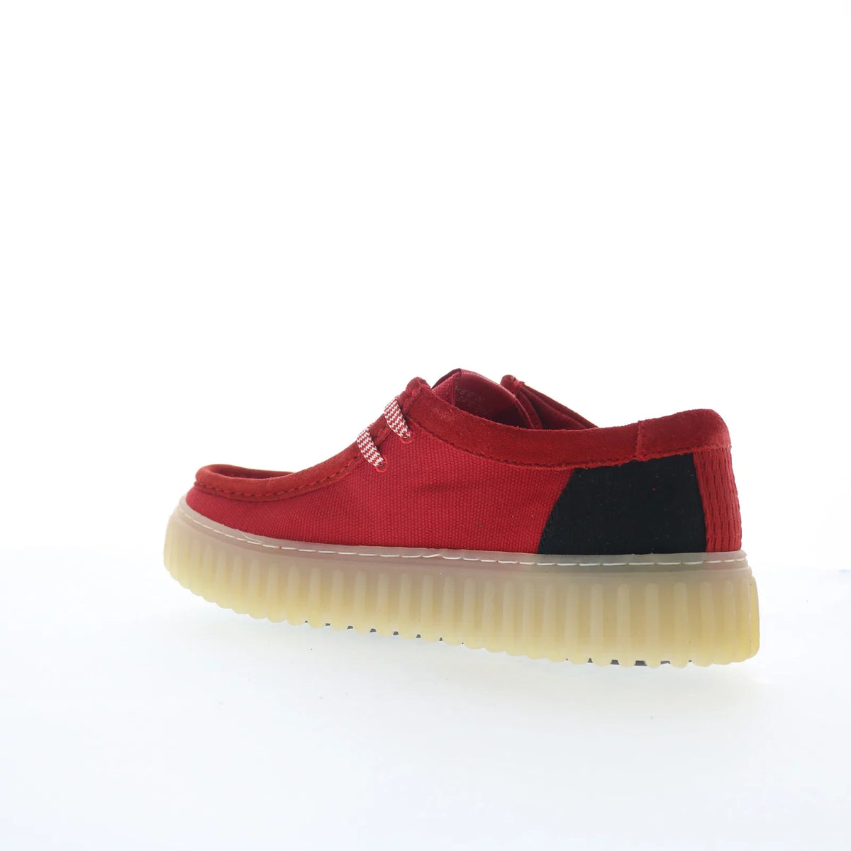 Clarks Torhill Lo 26176995 Mens Red Canvas Oxfords & Lace Ups Casual Shoes