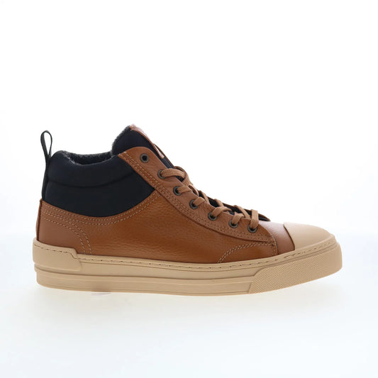 Pajar Tray PDPAB00601.01 Mens Brown Leather Lace Up Lifestyle Sneakers Shoes