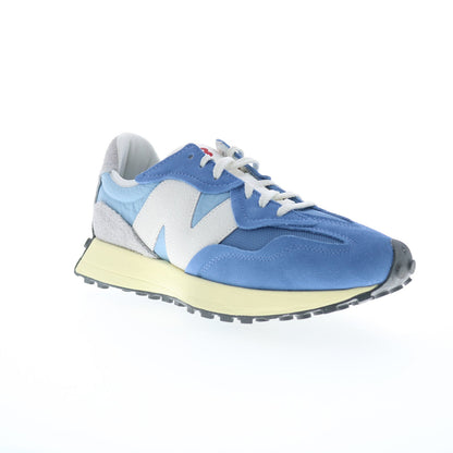 New Balance 327 U327WRA Mens Blue Suede Lace Up Lifestyle Sneakers Shoes