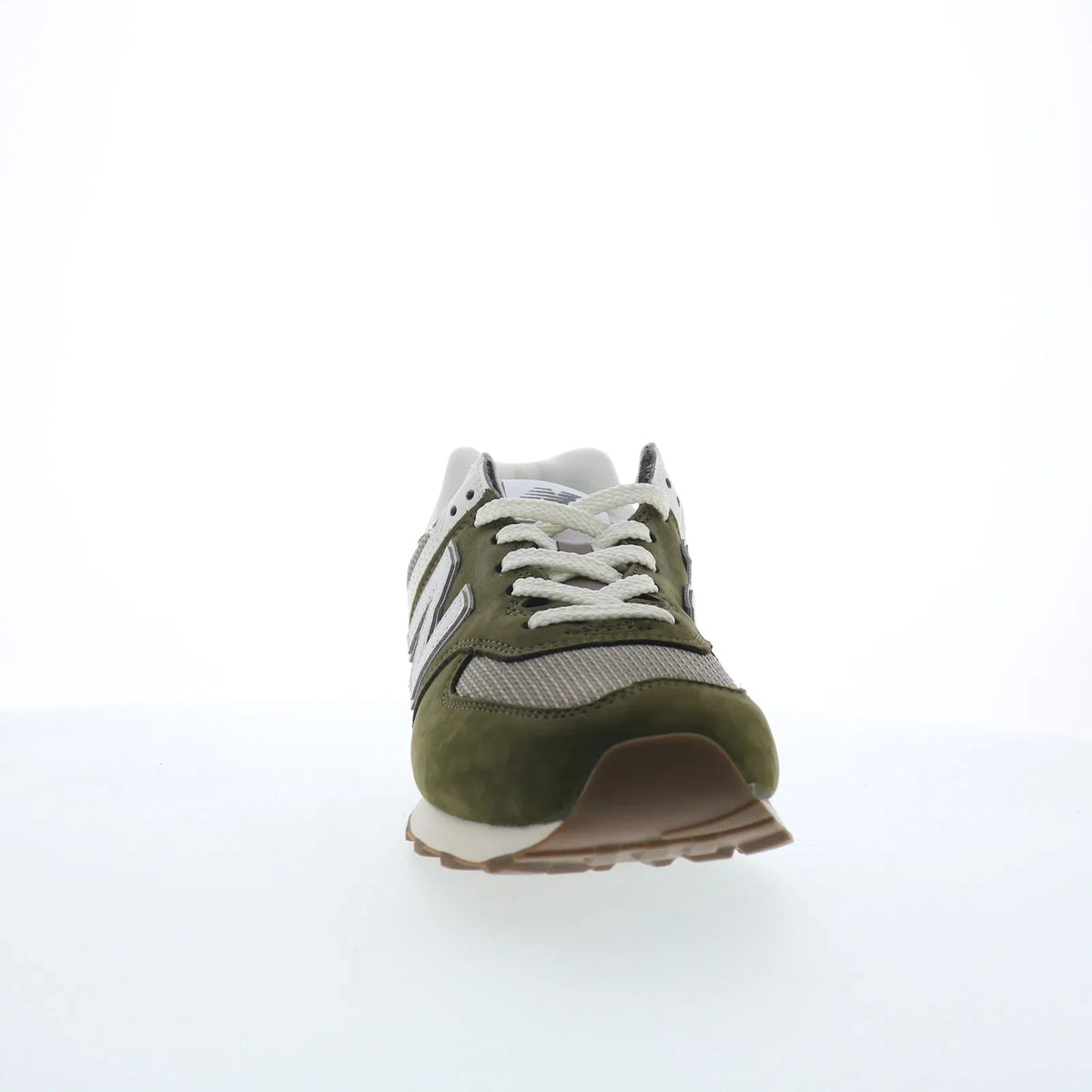 New Balance 574 U5742RG Mens Green Nubuck Lace Up Lifestyle Sneakers Shoes