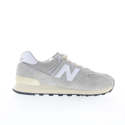 New Balance 574 U574RBL Mens Gray Suede Lace Up Lifestyle Sneakers Shoes