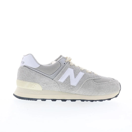 New Balance 574 U574RBL Mens Gray Suede Lace Up Lifestyle Sneakers Shoes