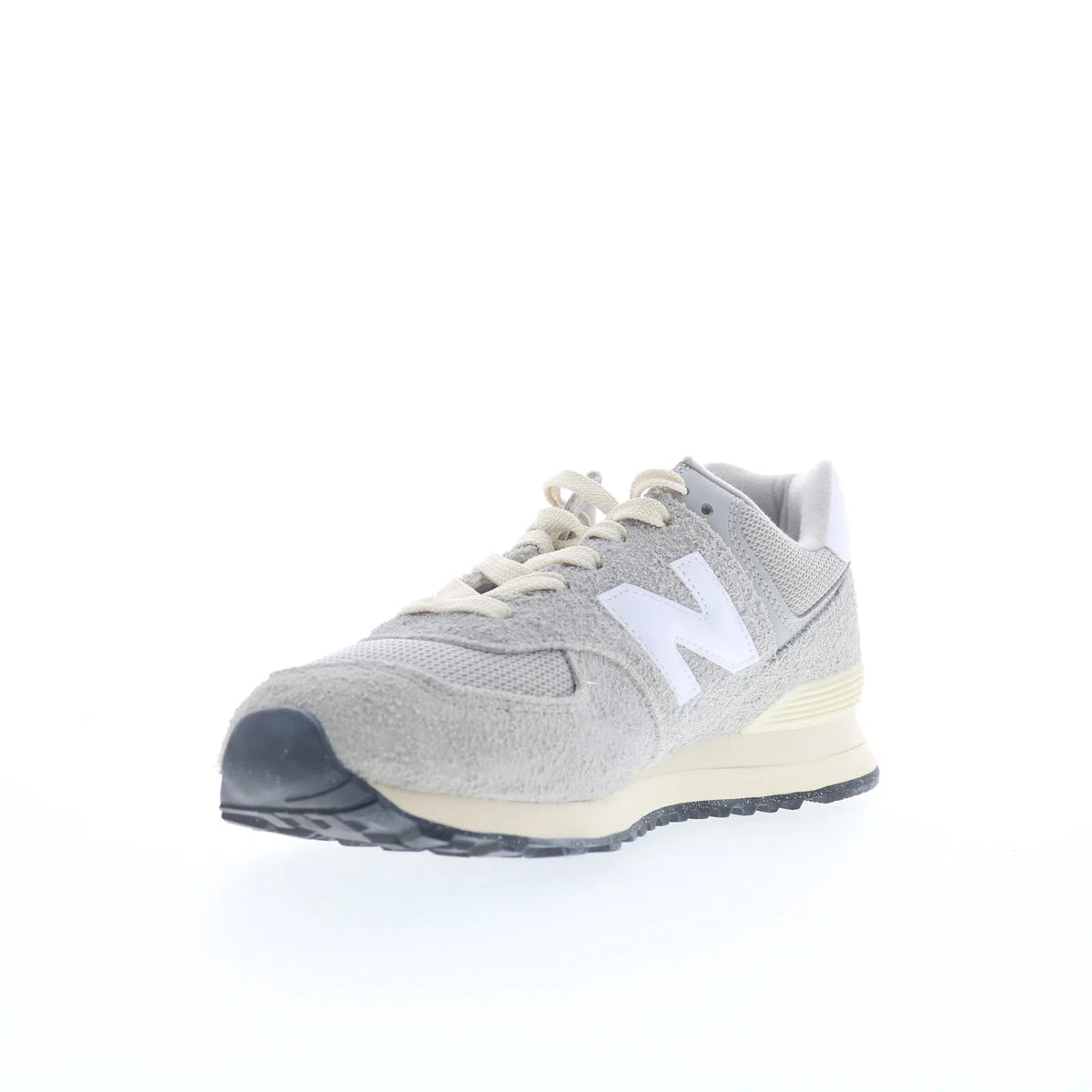 New Balance 574 U574RBL Mens Gray Suede Lace Up Lifestyle Sneakers Shoes