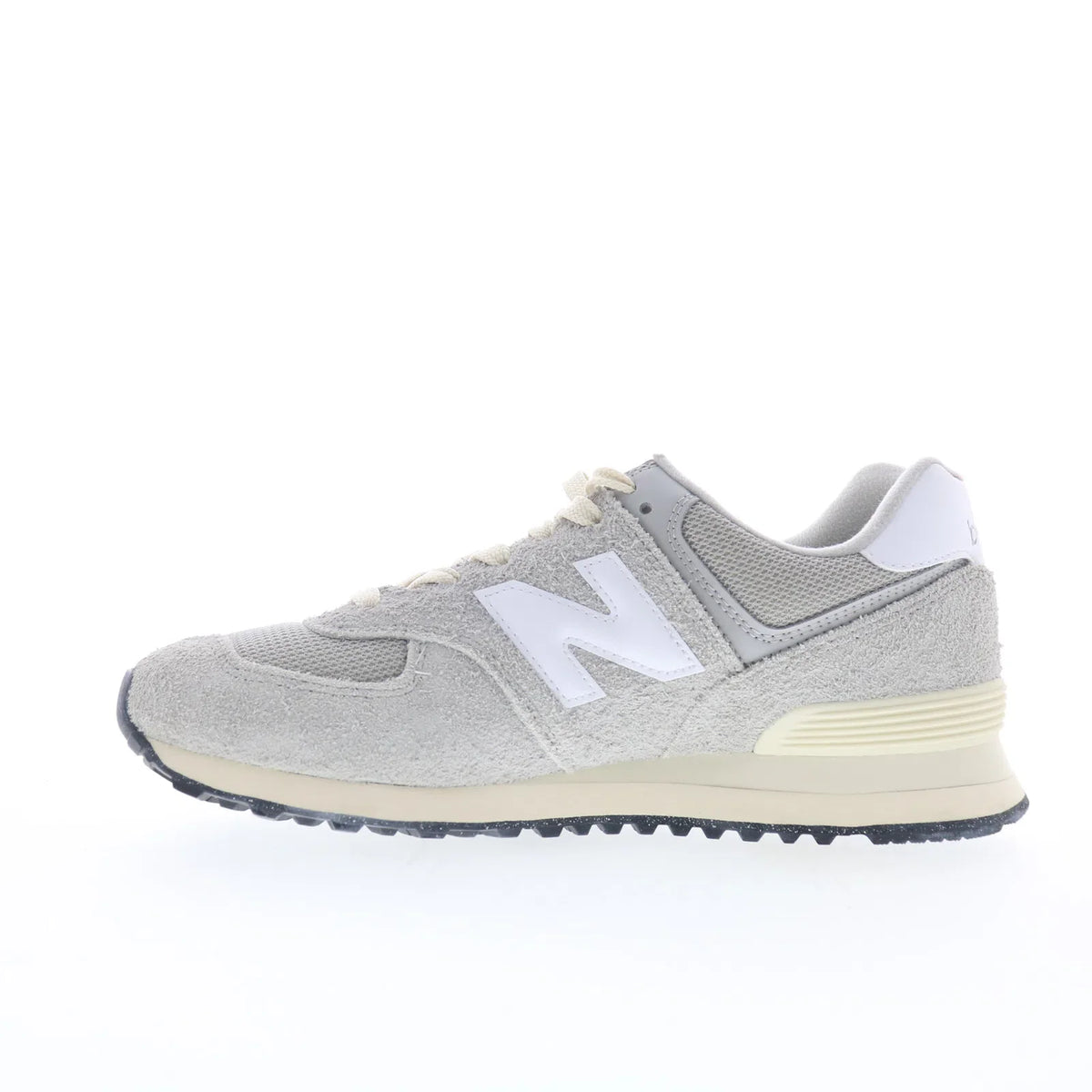 New Balance 574 U574RBL Mens Gray Suede Lace Up Lifestyle Sneakers Shoes
