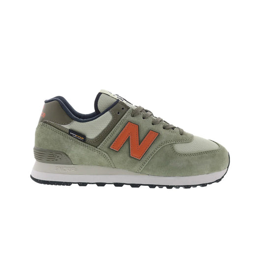 New Balance 574 U574SOC Mens Green Suede Lifestyle Sneakers Shoes