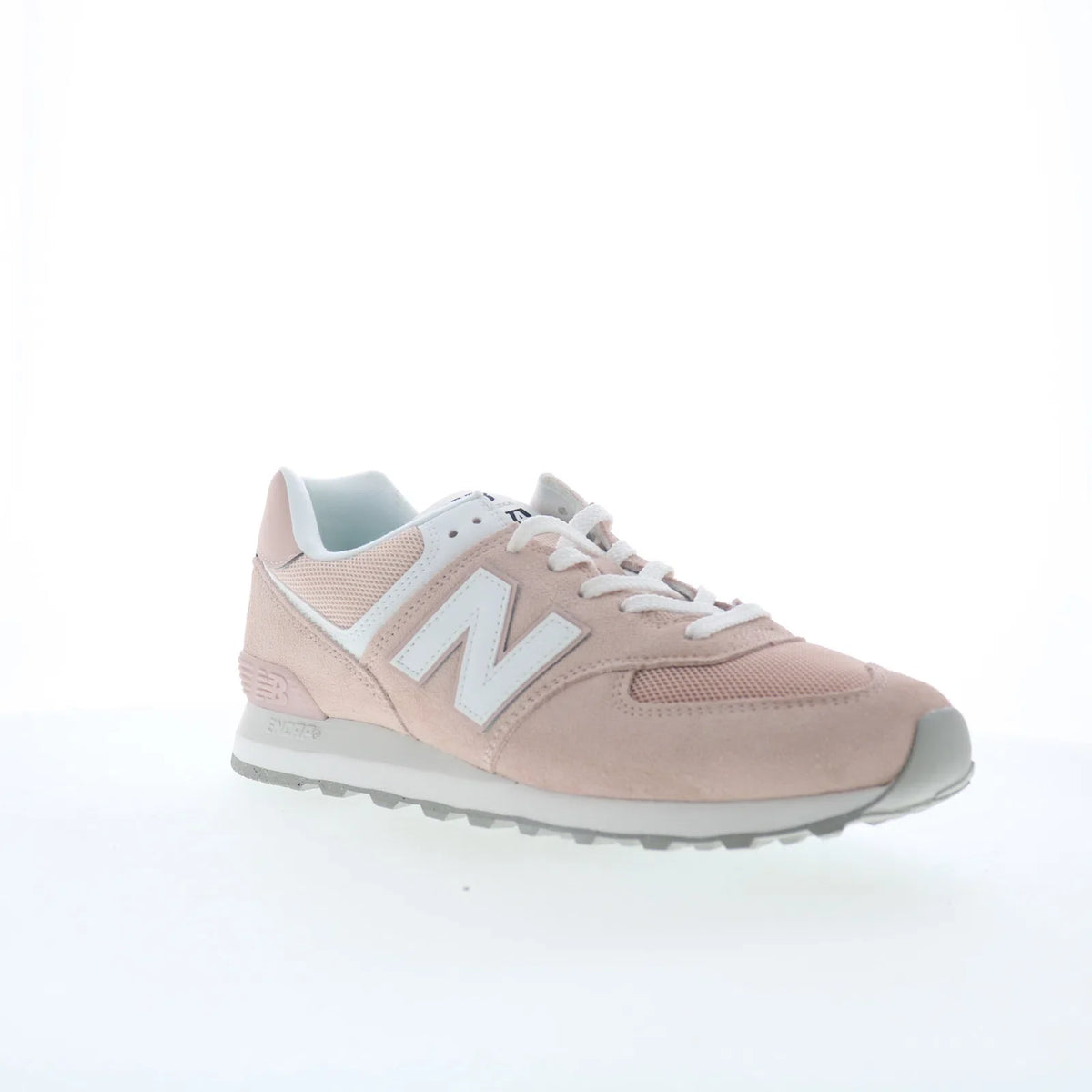 New Balance 574 U574FPP Mens Pink Suede Lace Up Lifestyle Sneakers Shoes