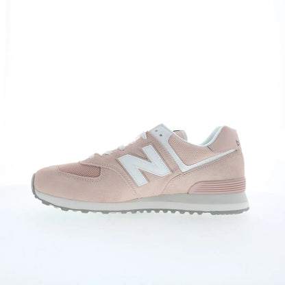 New Balance 574 U574FPP Mens Pink Suede Lace Up Lifestyle Sneakers Shoes
