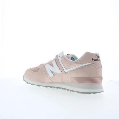New Balance 574 U574FPP Mens Pink Suede Lace Up Lifestyle Sneakers Shoes