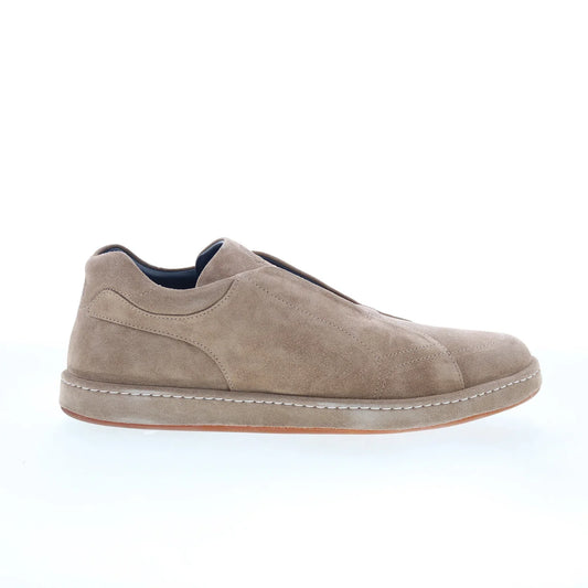 Di Bianco Umbro Mens Gray Suede Slip On Lifestyle Sneakers Shoes