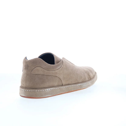 Di Bianco Umbro Mens Gray Suede Slip On Lifestyle Sneakers Shoes