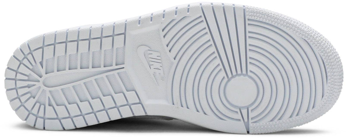 Nike Womens Air Jordan 1 Mid Sneakers - 'White Snakeskin'