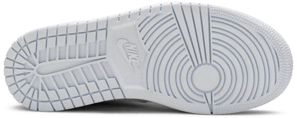Nike Womens Air Jordan 1 Mid Sneakers - 'White Snakeskin'