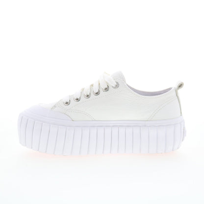 Diesel S-Hanami Low X Mens White Leather Lifestyle Sneakers Shoes