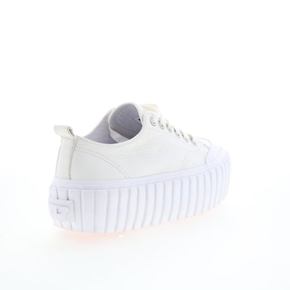 Diesel S-Hanami Low X Mens White Leather Lifestyle Sneakers Shoes